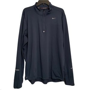 Nike DriFit 1/2 Zip Blue Lightweight Pullover